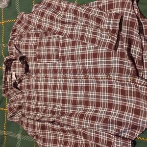 Hollister women's boyfriend fit flannel